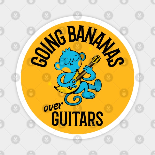 Going Bananas over Guitars Magnet by DeliriousSteve